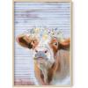 imageHAUS AND HUES Dandelion Wall Art  Vintage Botanical Print for Living Room Unframed 16x20Flower Crown Cow