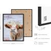 imageHAUS AND HUES Dandelion Wall Art  Vintage Botanical Print for Living Room Unframed 16x20Flower Crown Cow