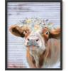 imageHAUS AND HUES Dandelion Wall Art  Vintage Botanical Print for Living Room Unframed 16x20Flower Crown Cow
