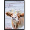 imageHAUS AND HUES Dandelion Wall Art  Vintage Botanical Print for Living Room Unframed 16x20Flower Crown Cow