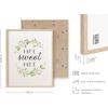 imageHAUS AND HUES Dandelion Wall Art  Vintage Botanical Print for Living Room Unframed 16x20Home Sweet Home