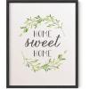 imageHAUS AND HUES Dandelion Wall Art  Vintage Botanical Print for Living Room Unframed 16x20Home Sweet Home