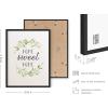 imageHAUS AND HUES Dandelion Wall Art  Vintage Botanical Print for Living Room Unframed 16x20Home Sweet Home