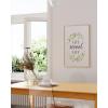 imageHAUS AND HUES Dandelion Wall Art  Vintage Botanical Print for Living Room Unframed 16x20Home Sweet Home