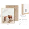imageHAUS AND HUES Farmhouse Art  Set of 6 Cow Wall Art Prints Barn Animal Pictures Rustic Farmhouse Wall Decor Country Living Room ampamp Kitchen Artwork Vintage Cow Prints Beige Frame 11x14Warmtoned Farmhouse