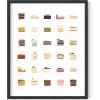 imageHAUS AND HUES Fruit Art Fruit Picture Wall Art  Kitchen Wall Decor Peach Art Peach Bathroom Decor Prints Wall Art for Kitchen Beige Frame 12x16Cake