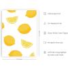 imageHAUS AND HUES Fruit Art Fruit Picture Wall Art  Kitchen Wall Decor Peach Art Peach Bathroom Decor Prints Wall Art for Kitchen Beige Frame 12x16Lemon