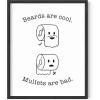 imageHAUS AND HUES Funny Bathroom Wall Art  Bathroom Wall Art Decor Bathroom Prints Funny Bathroom Art Posters Bathroom Artwork for Wall Funny Bathroom Pictures Fun Boobs Poster Black Frame 16x20BeardMullet