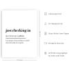 imageHAUS AND HUES Funny Quotes Wall Dcor for Home Office  Funny Wall Art for Office Humourous Art Print for Work From Home Set Up  Just Checking In Beige Frame 24x36Just Checking In