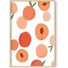 imageHAUS AND HUES Pieces of Cake Kitchen Wall Art Gifts for Bakers Pastry Decor Kitchen Pictures for Wall Wall Prints Kitchen Artwork for Wall  UNFRAMED 12 x 16 CakePeach