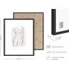 imageRipGrip Minimalist Wall Art  Set of 4 Woman Silhouette Line Drawings Room Aesthetic Posters Abstract Decor Beige Frame 8x10Beige
