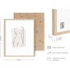 imageRipGrip Minimalist Wall Art  Set of 4 Woman Silhouette Line Drawings Room Aesthetic Posters Abstract Decor Beige Frame 8x10Beige