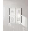 imageRipGrip Minimalist Wall Art  Set of 4 Woman Silhouette Line Drawings Room Aesthetic Posters Abstract Decor Beige Frame 8x10Beige