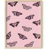imageHAUS AND HUES Butterfly Picture Wall Decor  Aesthetic Poster for Room Yellow Wall Art Butterfly Print for Bedroom 16x20 UnframedPink Butterfly Collage