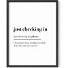 imageHAUS AND HUES Funny Quotes Wall Dcor for Home Office  Funny Wall Art for Office Humourous Art Print for Work From Home Set Up  Just Checking In Beige Frame 24x36Just Checking In