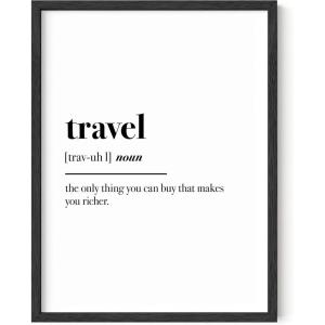 imageHAUS AND HUES Alcohol Poster Funny Wall Decor for Bar  Drink Wall Art for Bar Designs Funny Home Decor Vodka Art Alcohol Home Decor Bar Decorations for Home Hakuna Ma Vodka Black Frame 16x20Travel