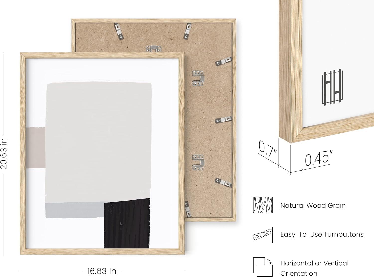 imageHAUS AND HUES Nature Wall Art  Set of 4 Landscape Abstract Prints Watercolor Artwork with Earth Tones Neutral Modern Wall Decor for Home 8x10 Beige FrameShapes  Strokes