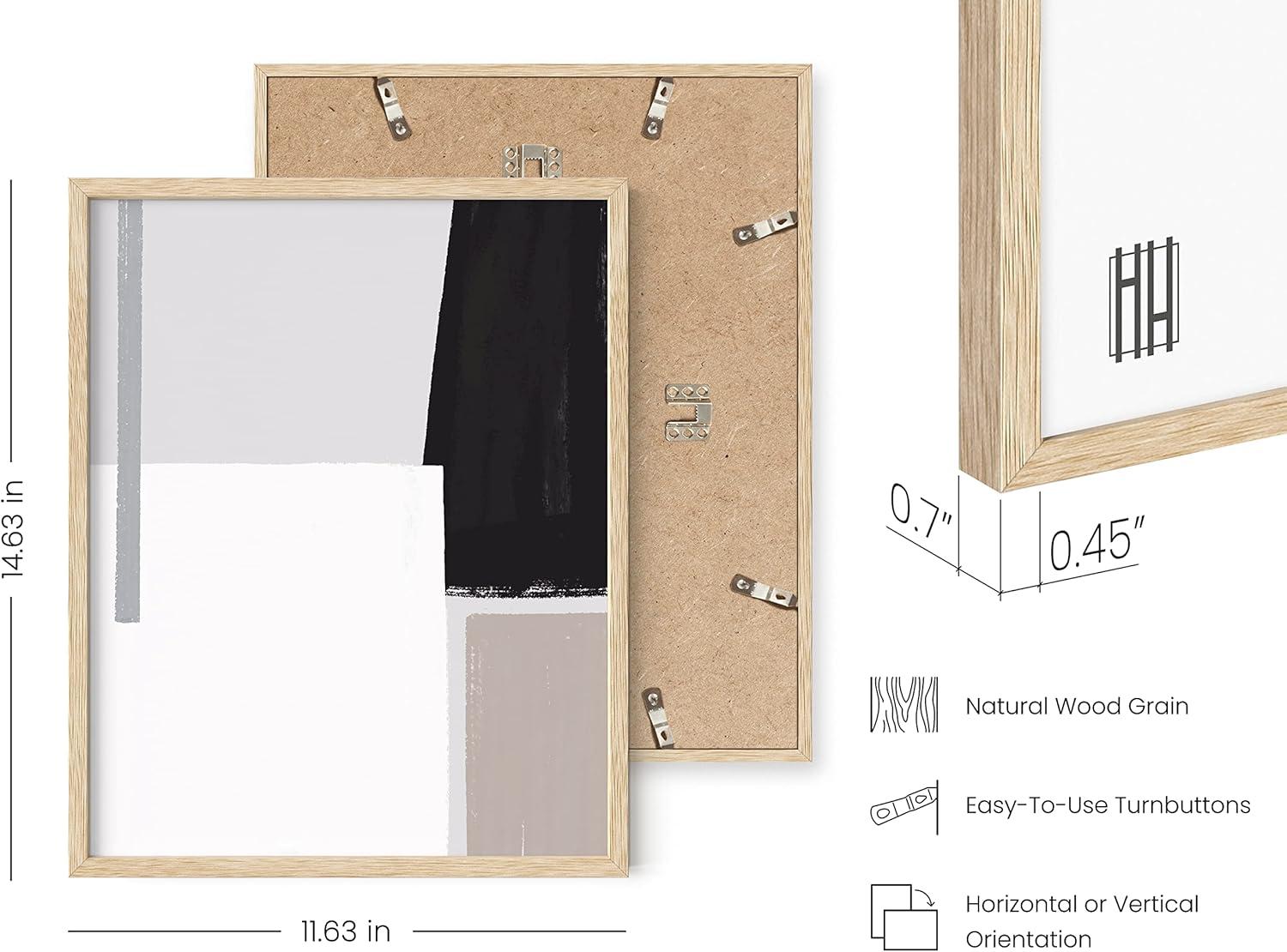 imageHAUS AND HUES Nature Wall Art  Set of 4 Landscape Abstract Prints Watercolor Artwork with Earth Tones Neutral Modern Wall Decor for Home 8x10 Beige FrameShapes  Strokes