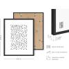imageHAUS AND HUES Black and White Abstract Wall Art  Set of 4 Geometric Wall Prints Modern Abstract Art Unframed 16x20Black  White Set of 4