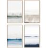 imageHAUS AND HUES Framed Geometric Wall Art  Set of 4 Modern Black and White Abstract Prints Striped Minimalist Artwork for Living Room or Office 8x10 Black FramedMulti Watercolor