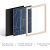 imageHAUS AND HUES Watercolor Prints Wall Art Pastel  Set of 4 Minimalist Wall Art Prints and Posters Modern Wall Art for Bedroom  Minimalistic Art Prints Modern Abstract Posters Unframed 16x20Navy Geometric Shapes