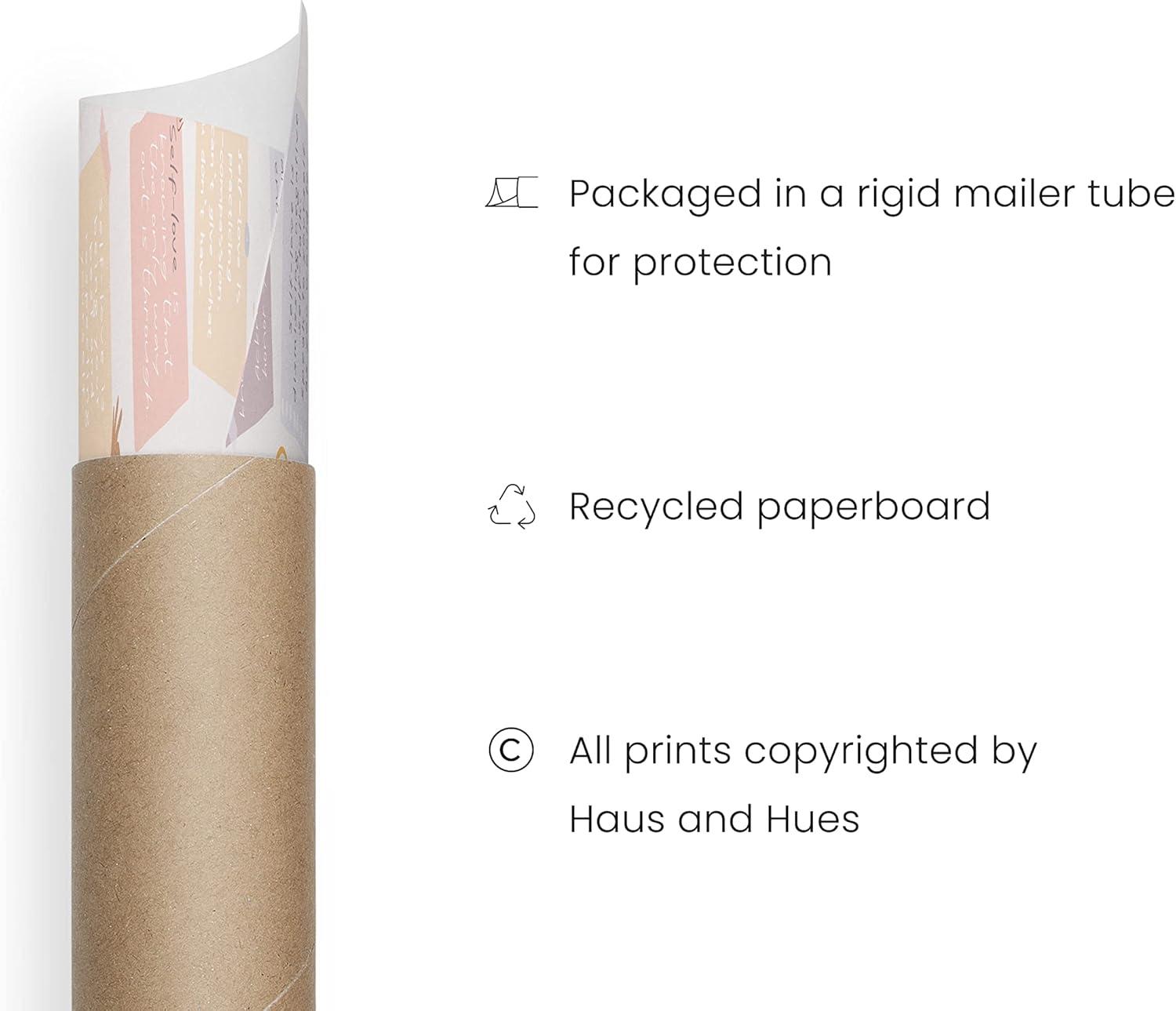 imageHAUS AND HUES Affirmation Posters  Inspirational Positive Wall Art for Office Mental Health ampamp SelfMotivation Decor Daily Affirmations for Kids ampamp SelfLove Quotes Unframed 12x16Self Love Hacks