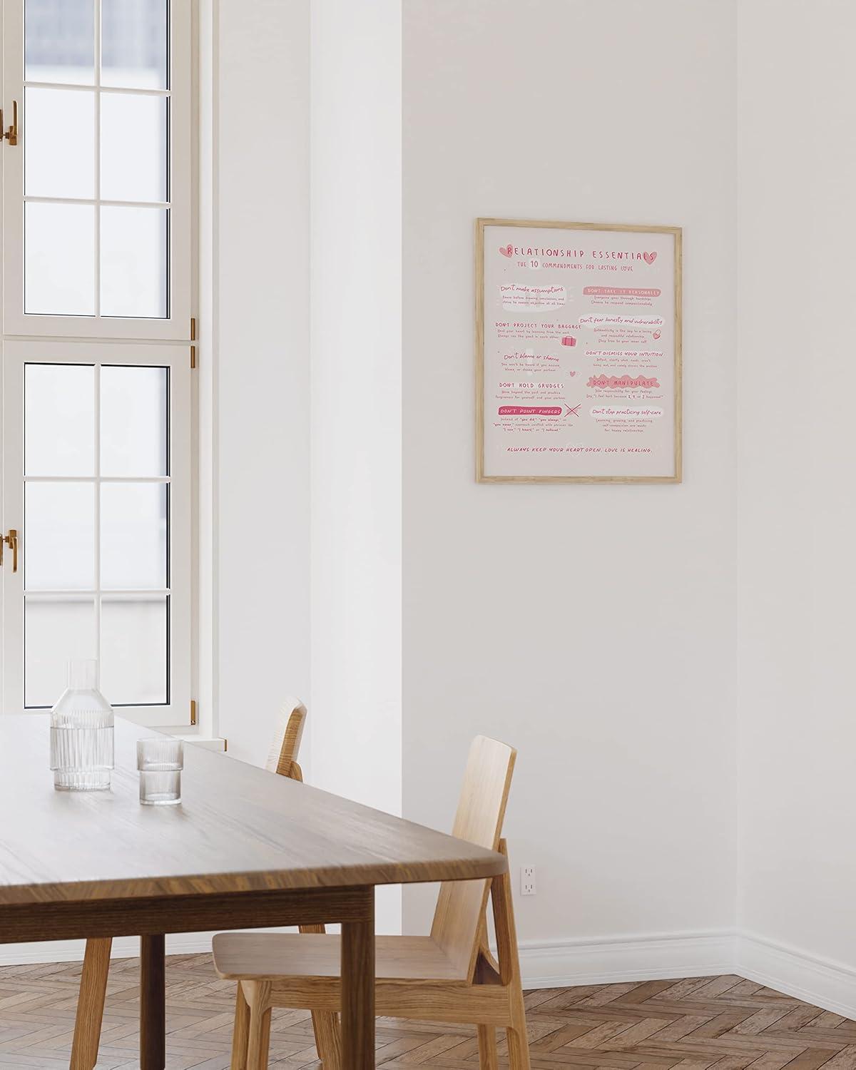 imageHAUS AND HUES Affirmation Posters  Inspirational Positive Wall Art for Office Mental Health ampamp SelfMotivation Decor Daily Affirmations for Kids ampamp SelfLove Quotes Unframed 12x16Relationship Essentials