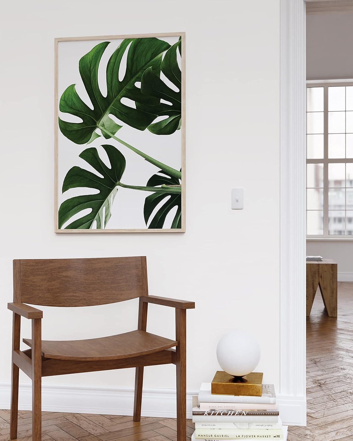 imageHAUS AND HUES Botanical Wall Art  Succulent and Cactus Prints Flower Pot Artwork for Home or Office Decor Beige Frame 16x20Monstera