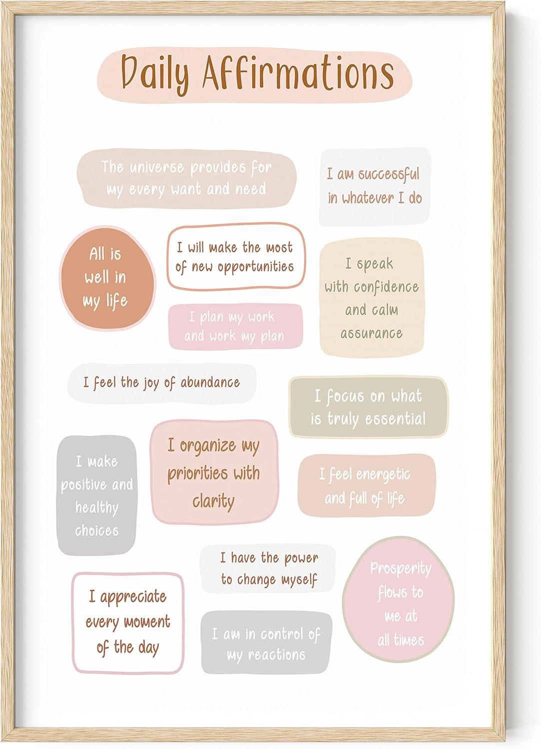 imageHAUS AND HUES Motivational Positive Quotes  Healthy Relationship ampamp Mental Health Posters Counseling Inspirational Wall Art for Offices Couples Therapy Decor Unframed 12x16Daily Affirmations