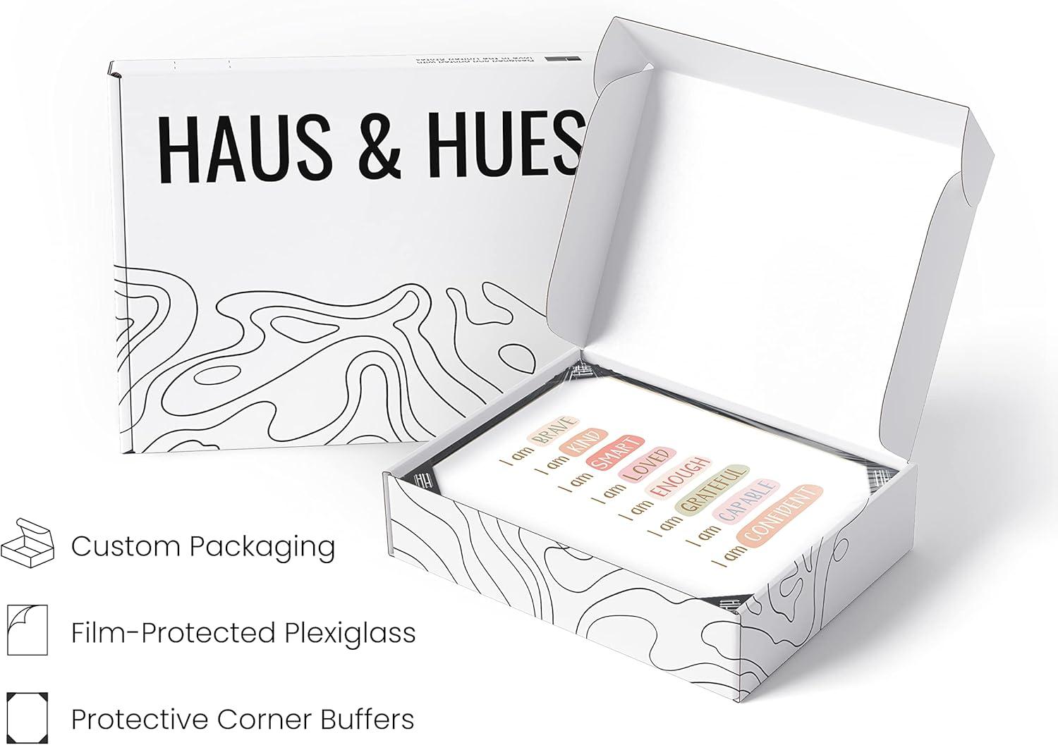 imageHAUS AND HUES Motivational Positive Quotes  Healthy Relationship ampamp Mental Health Posters Counseling Inspirational Wall Art for Offices Couples Therapy Decor Unframed 12x16I am Affirmations