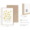 imageHAUS AND HUES Botanical Wall Art  Succulent and Cactus Prints Flower Pot Artwork for Home or Office Decor Beige Frame 16x20Yellow Cosmos
