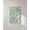 imageHAUS AND HUES Danish Pastel Aesthetic Green Wall Art  Cute Floral Posters for Home Decor  Pastel Room Decor 24quot x 36quot UnframedGreen Checkerboard