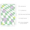 imageHAUS AND HUES Danish Pastel Aesthetic Green Wall Art  Cute Floral Posters for Home Decor  Pastel Room Decor 24quot x 36quot UnframedGreen Checkerboard