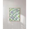 imageHAUS AND HUES Danish Pastel Aesthetic Green Wall Art  Cute Floral Posters for Home Decor  Pastel Room Decor 24quot x 36quot UnframedGreen Checkerboard