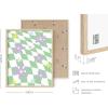 imageHAUS AND HUES Danish Pastel Aesthetic Green Wall Art  Cute Floral Posters for Home Decor  Pastel Room Decor 24quot x 36quot UnframedGreen Checkerboard