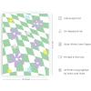 imageHAUS AND HUES Danish Pastel Aesthetic Green Wall Art  Cute Floral Posters for Home Decor  Pastel Room Decor 24quot x 36quot UnframedGreen Checkerboard
