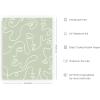 imageHAUS AND HUES Danish Pastel Aesthetic Green Wall Art  Cute Floral Posters for Home Decor  Pastel Room Decor 24quot x 36quot UnframedGreen Face Line