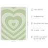 imageHAUS AND HUES Danish Pastel Aesthetic Green Wall Art  Cute Floral Posters for Home Decor  Pastel Room Decor 24quot x 36quot UnframedGreen Heart