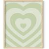imageHAUS AND HUES Danish Pastel Aesthetic Green Wall Art  Cute Floral Posters for Home Decor  Pastel Room Decor 24quot x 36quot UnframedGreen Heart