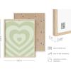 imageHAUS AND HUES Danish Pastel Aesthetic Green Wall Art  Cute Floral Posters for Home Decor  Pastel Room Decor 24quot x 36quot UnframedGreen Heart