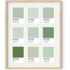imageHAUS AND HUES Danish Pastel Aesthetic Green Wall Art  Cute Floral Posters for Home Decor  Pastel Room Decor 24quot x 36quot UnframedPantone Shades Green
