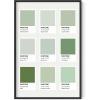 imageHAUS AND HUES Danish Pastel Aesthetic Green Wall Art  Cute Floral Posters for Home Decor  Pastel Room Decor 24quot x 36quot UnframedPantone Shades Green