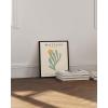 imageHAUS AND HUES Danish Pastel Matisse Poster  Aesthetic Room Decor Print ampamp Sage Green Wall Cutout Art Print Modern Abstract Art Black Framed 12x16