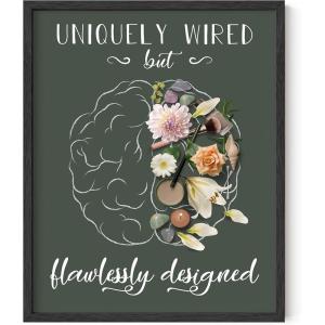 imageHAUS AND HUES Uniquely Wired Art Print  16quotx20quot  Framed Black