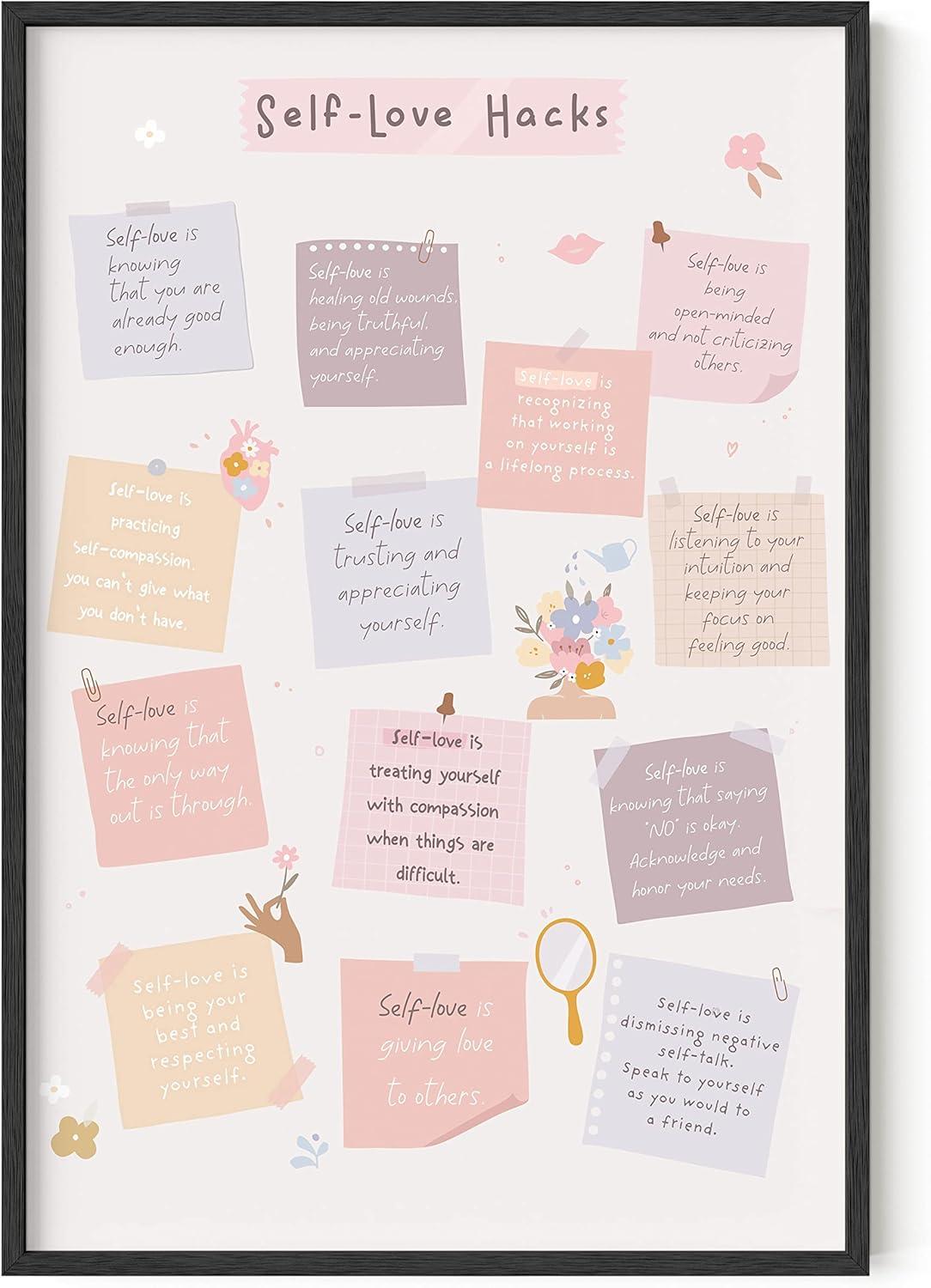 imageHaus and Hues Motivational Positive Quotes  Principles for a Healthy Relationship Mental Health Poster Counseling Inspirational Poster for Office Mental Health Art Print Individual Unframed 16x20Self Love Hacks