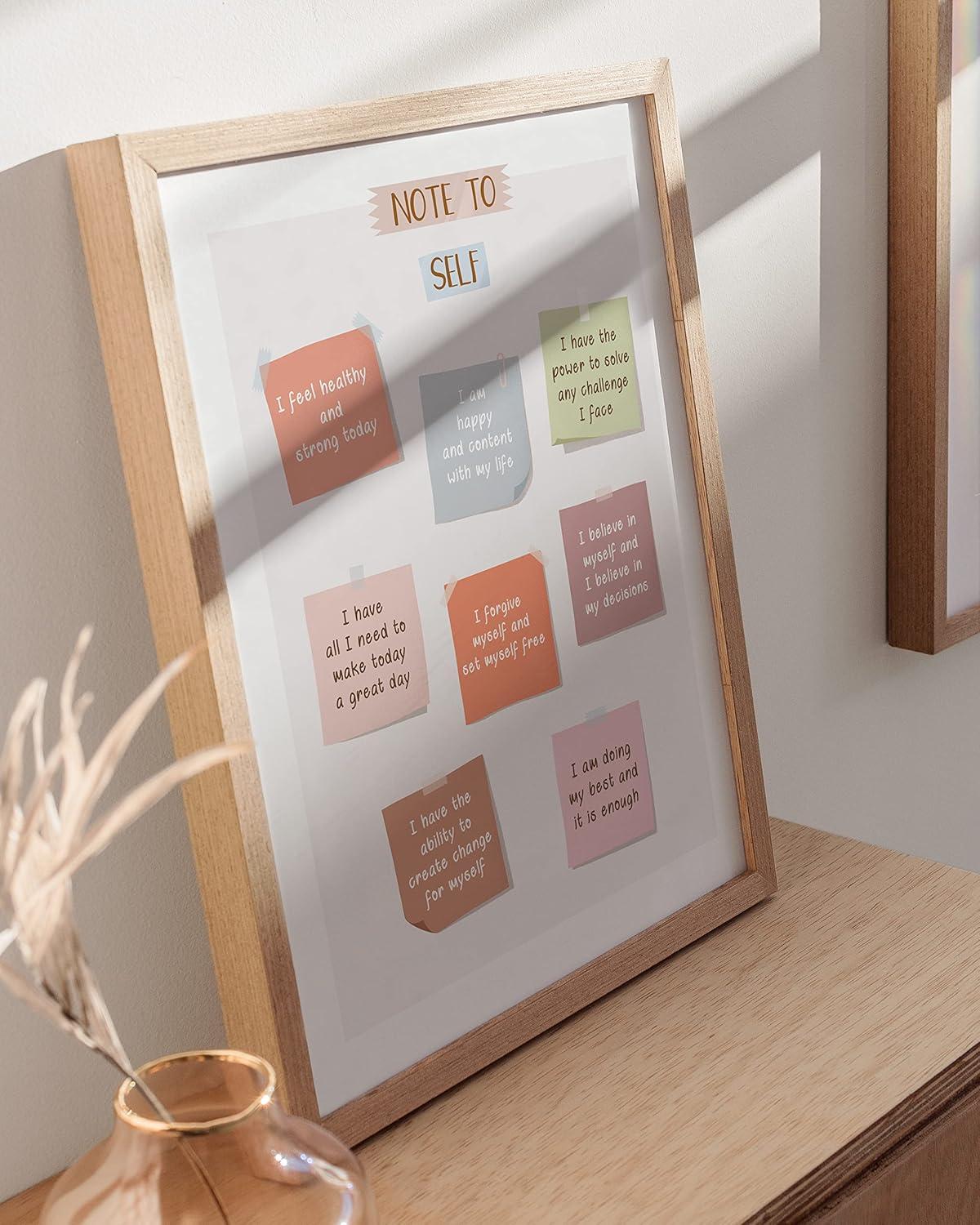 imageHaus and Hues Motivational Positive Quotes  Principles for a Healthy Relationship Mental Health Poster Counseling Inspirational Poster for Office Mental Health Art Print Individual Unframed 16x20Notes to Self