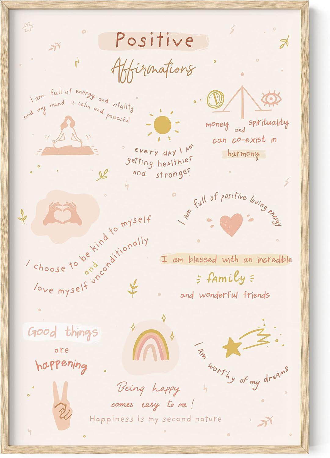 imageHaus and Hues Motivational Positive Quotes  Principles for a Healthy Relationship Mental Health Poster Counseling Inspirational Poster for Office Mental Health Art Print Individual Unframed 16x20Positive Affirmations