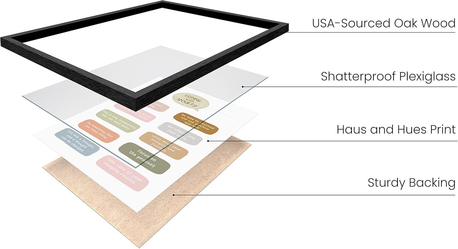 imageHaus and Hues Motivational Positive Quotes  Principles for a Healthy Relationship Mental Health Poster Counseling Inspirational Poster for Office Mental Health Art Print Individual Unframed 16x20Coping with Anxiety