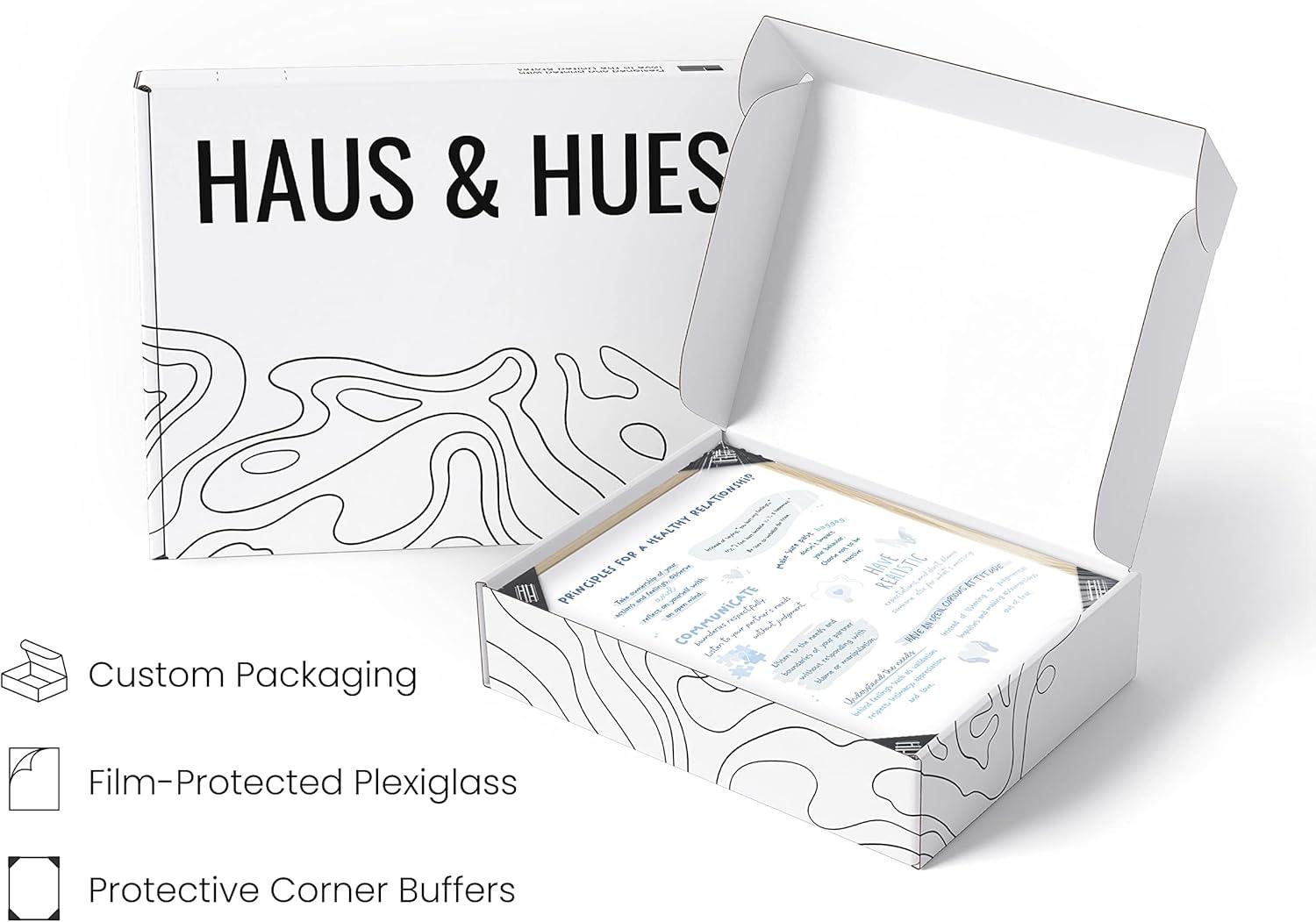 imageHaus and Hues Motivational Positive Quotes  Principles for a Healthy Relationship Mental Health Poster Counseling Inspirational Poster for Office Mental Health Art Print Individual Unframed 16x20Principles for Healthy Relationship