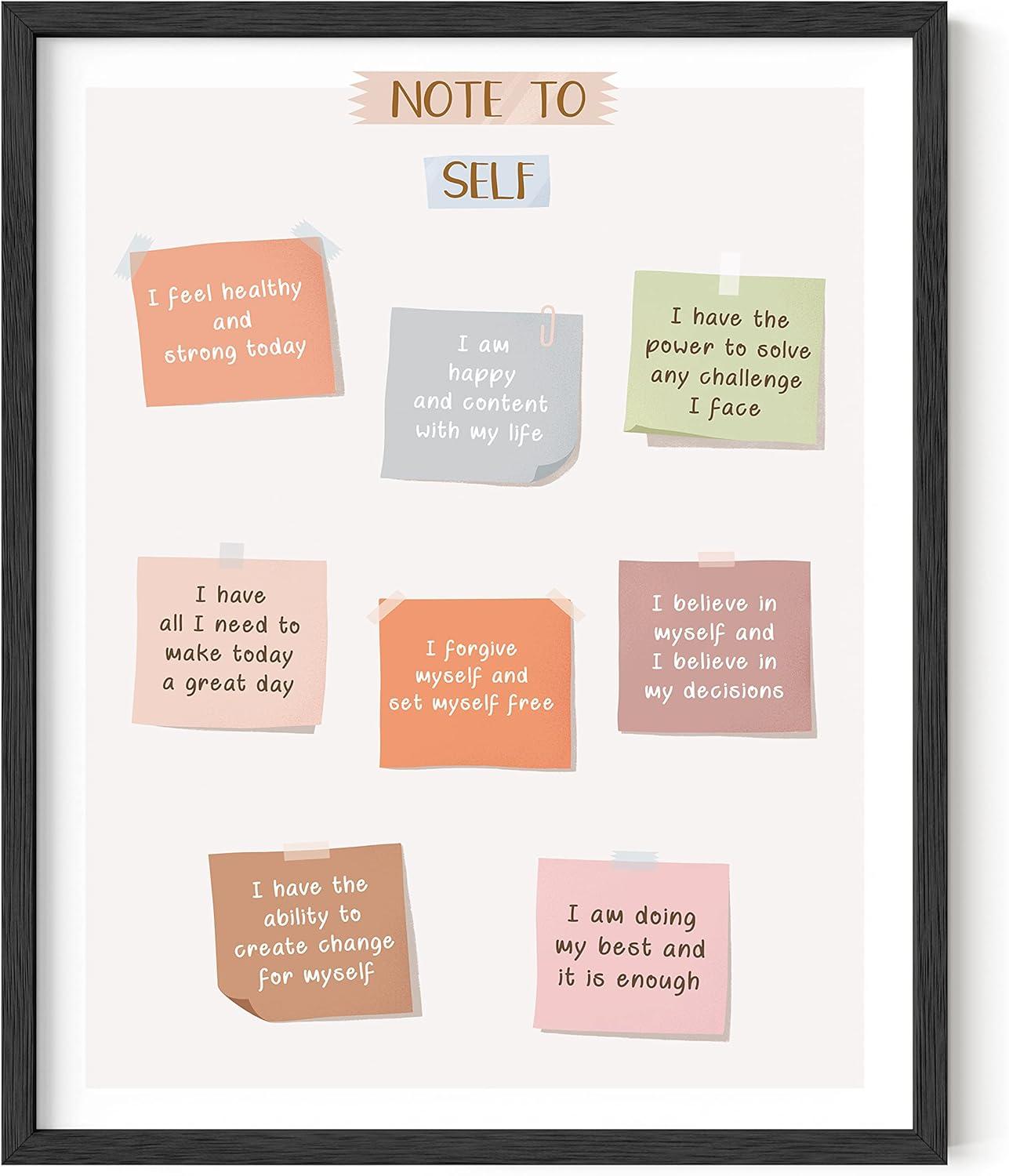 imageHaus and Hues Motivational Positive Quotes  Principles for a Healthy Relationship Mental Health Poster Counseling Inspirational Poster for Office Mental Health Art Print Individual Unframed 16x20Notes to Self